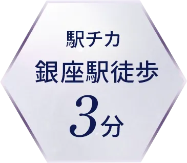 駅チカ 銀座駅徒歩3分